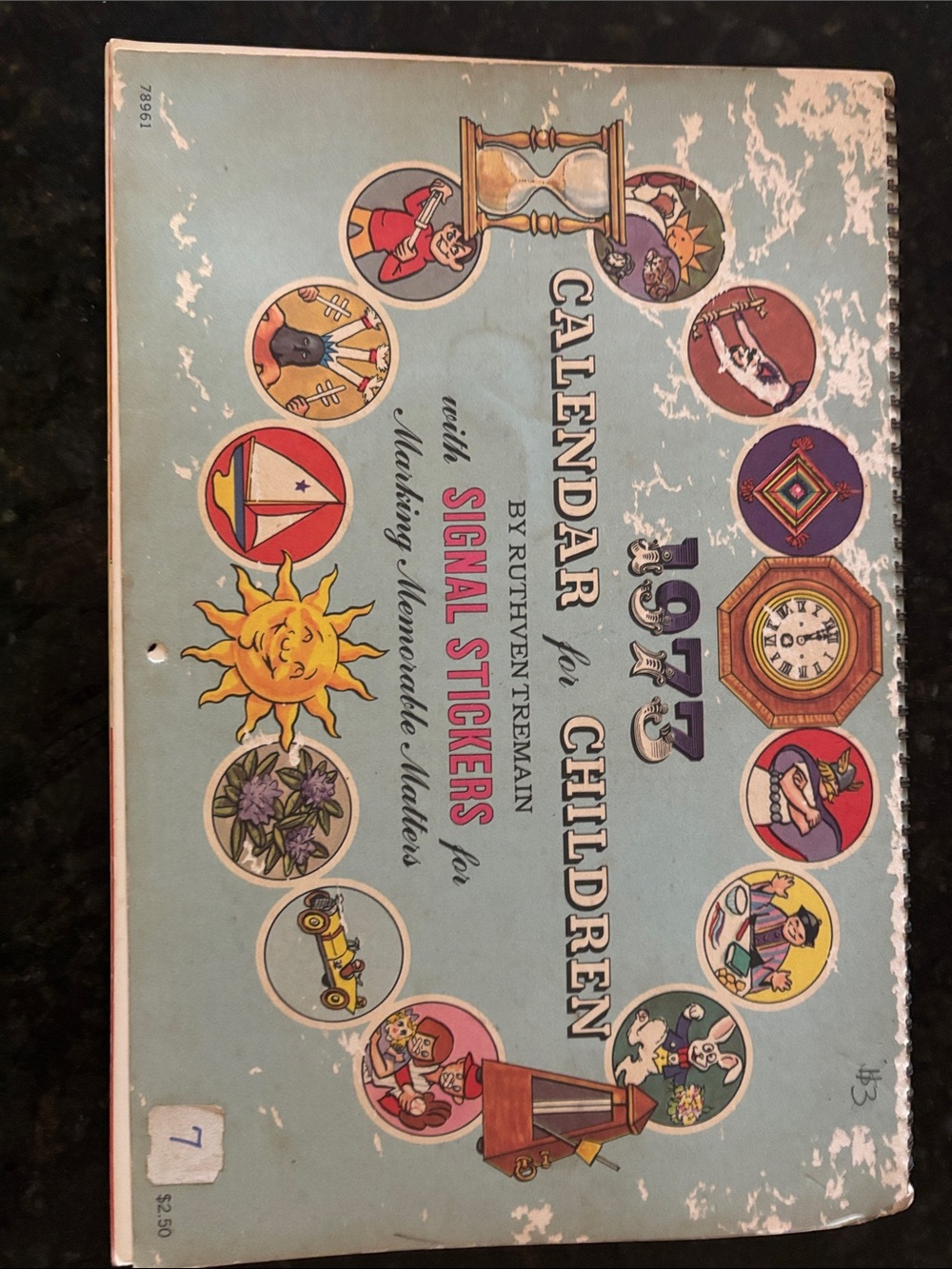 1973 Calendar for Children with Signal Stickers